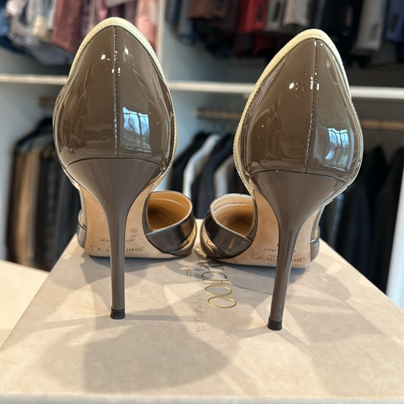 Jimmy Choo 85 pumps in off white/brown - Picture 3 of 7